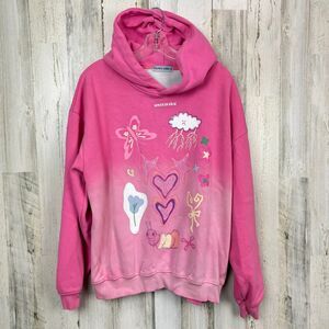 AELFRIC EDEN CARTOON GRAPHIC OVERSIZED HOODIE SIZE MEDIUM
